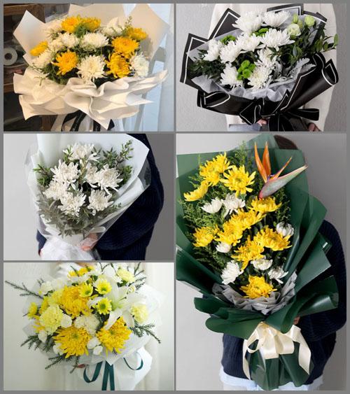 河北承德宽城县东黄花川乡白事花束代送